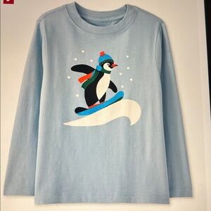 NBW Hanna Andersson Snowboarding Penguin T Shirt, 8